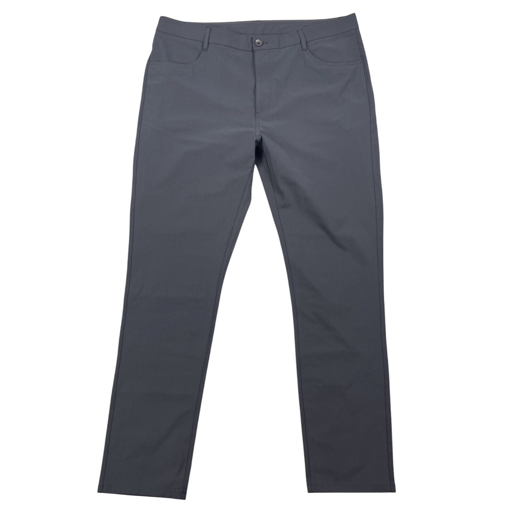 Vuori Meta Pants Mens 38x32 Gray Technical Performance Trousers V430